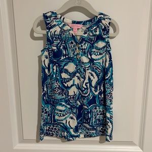 EUC size XS 2- 3 Lilly Pulitzer elephant Essie dress